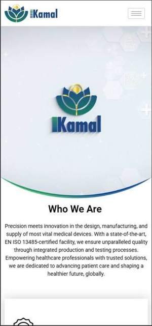 Kamal Medtech — website screenshot