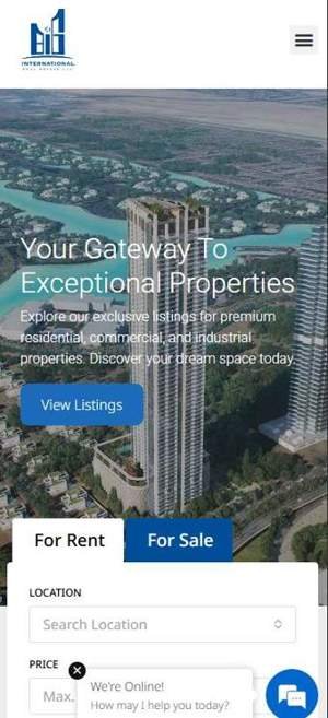BIG International Real Estate — website screenshot