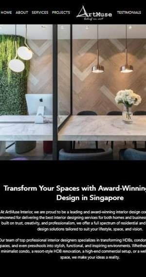 ArtMuse Interior — website screenshot
