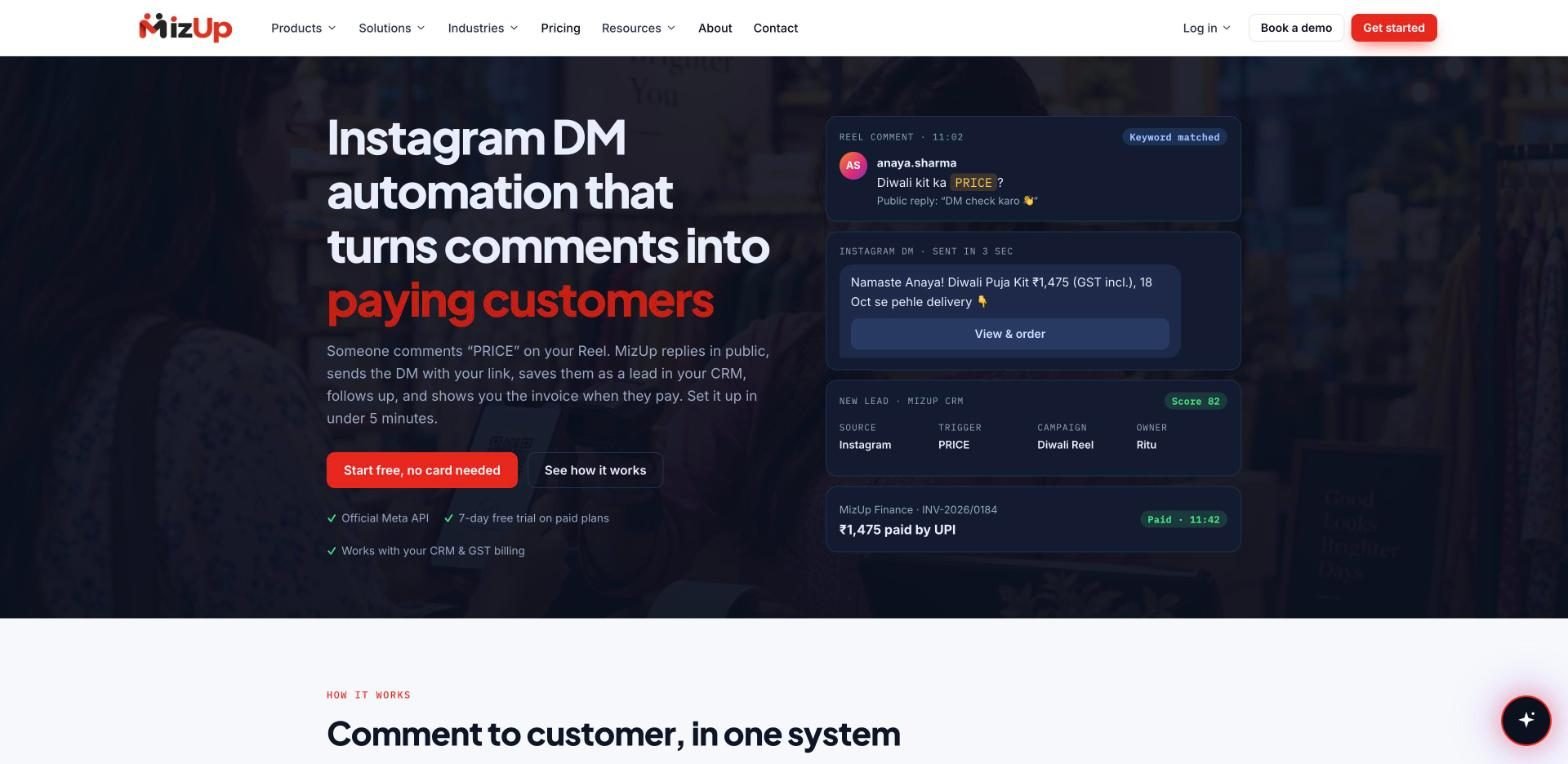 Miz DM — live product page